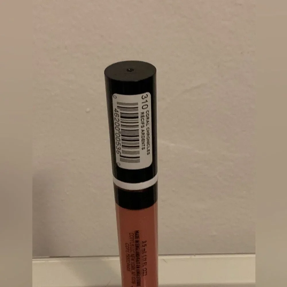 (2) Covergirl Melt Pout Matte Liquid Lipstick 310 Coral Chronicles Gray Matter